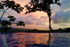 Infinity pool at the afternnon